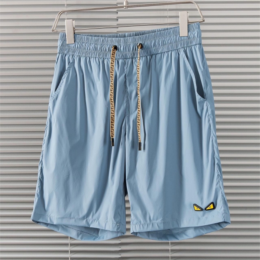 Fendi Light Nylon Men's Drawstring Beach Shorts Size L